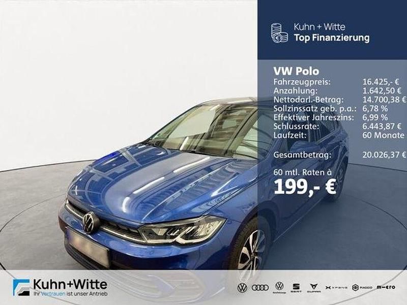 Gebraucht VW Polo Active 95 PS (69 kW) 2022 Blau Kleinwagen