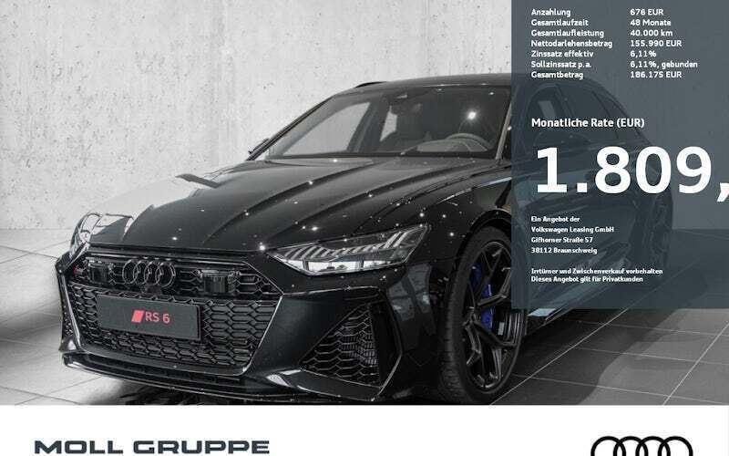 Schwarz Neu 2025 Audi RS6 Performance Kombi | 155.990 € (Fairer Preis) - Bild 1/4