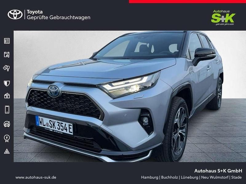 Lichtsilber metallic / dach schwarz (schwarz) Gebraucht 2025 Toyota RAV4 Hybrid Style SUV | 56.890 € (Fairer Preis) - Bild 1/4