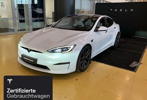 Weiß Gebraucht 2024 Tesla Model S Plaid Kleinwagen | 96.300 € (Etwas zu teuer) - Bild 1/4