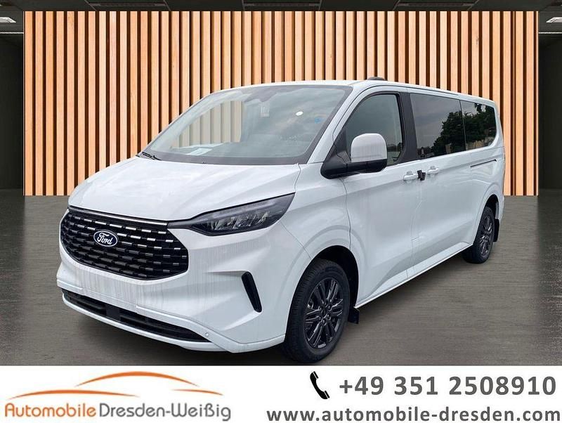 Frozen white Neu 2025 Ford Tourneo Custom Titanium Van / Kleinbus | 49.980 € (Superpreis) - Bild 1/4