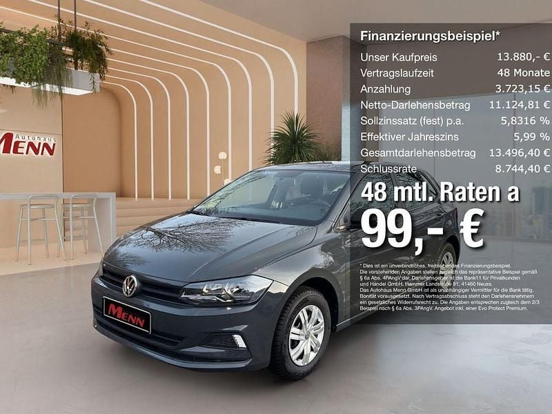 Grau Gebraucht 2020 VW Polo Trendline Kleinwagen | 13.880 € (Fairer Preis) - Bild 1/4
