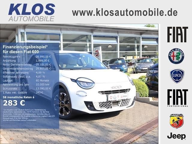 Weiß Neu 2025 Fiat 600 La Prima SUV | 26.990 € (Fairer Preis) - Bild 1/4