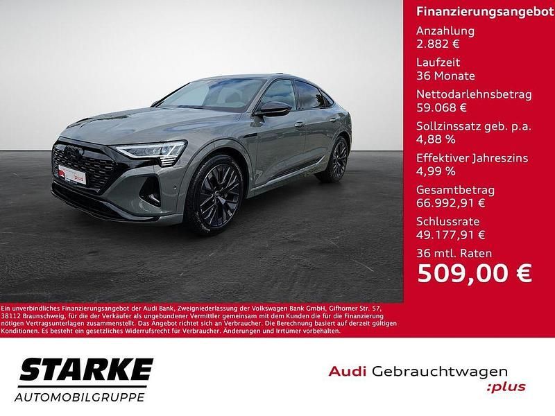 Grau (chronosgrau metallic) Gebraucht 2023 Audi Q8 e-tron Advanced SUV | 61.950 € (Fairer Preis) - Bild 1/4