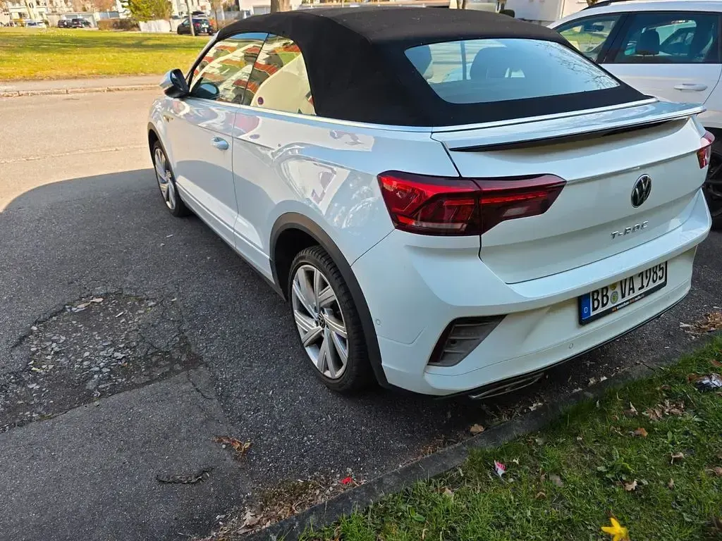 Gebraucht VW T-Roc Cabriolet R-line 150 PS (110 kW) 2022 Weiß Cabrio