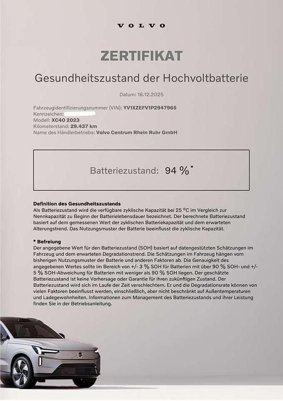 Gebraucht Volvo XC40 Core 169 kW (231 PS) 2022 Weiß crystal white / metallic SUV