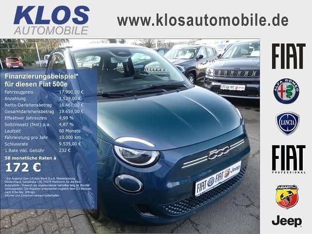 Grün Gebraucht 2022 Fiat 500e Icon Kleinwagen | 17.990 € (Fairer Preis) - Bild 1/4