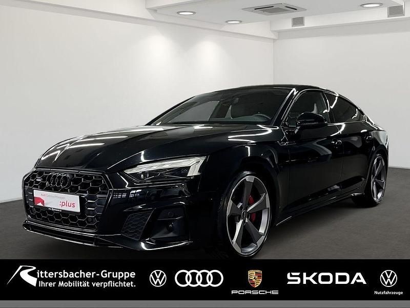 Mythosschwarz metallic Gebraucht 2022 Audi A5 Sportback S-Line Kleinwagen | 39.990 € (Fairer Preis) - Bild 1/4