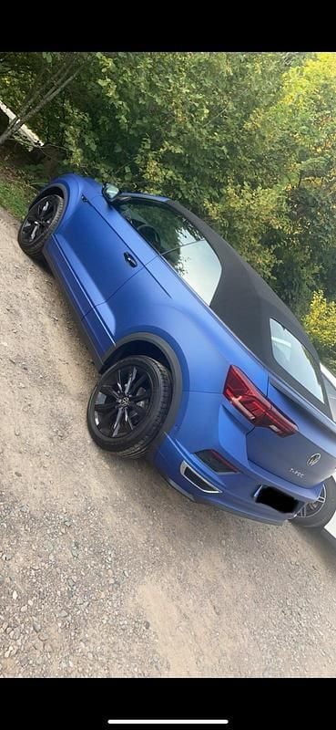 Blau Gebraucht 2021 VW T-Roc Cabriolet Edition Cabrio | 28.000 € (Superpreis) - Bild 1/4