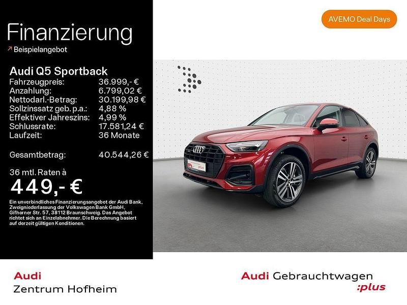 Rot Gebraucht 2021 Audi Q5 Sportback Advanced SUV | 36.999 € (Guter Preis) - Bild 1/4