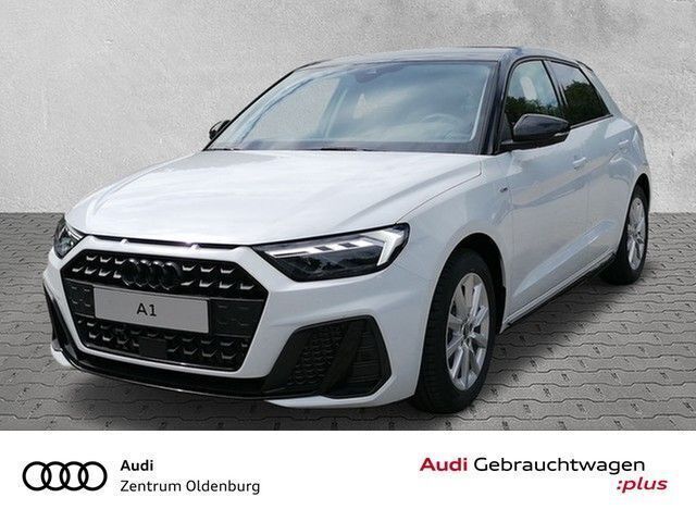 Gletscherweiß metallic Gebraucht 2024 Audi A1 Sportback S-Line Kleinwagen | 27.799 € (Etwas zu teuer) - Bild 1/4