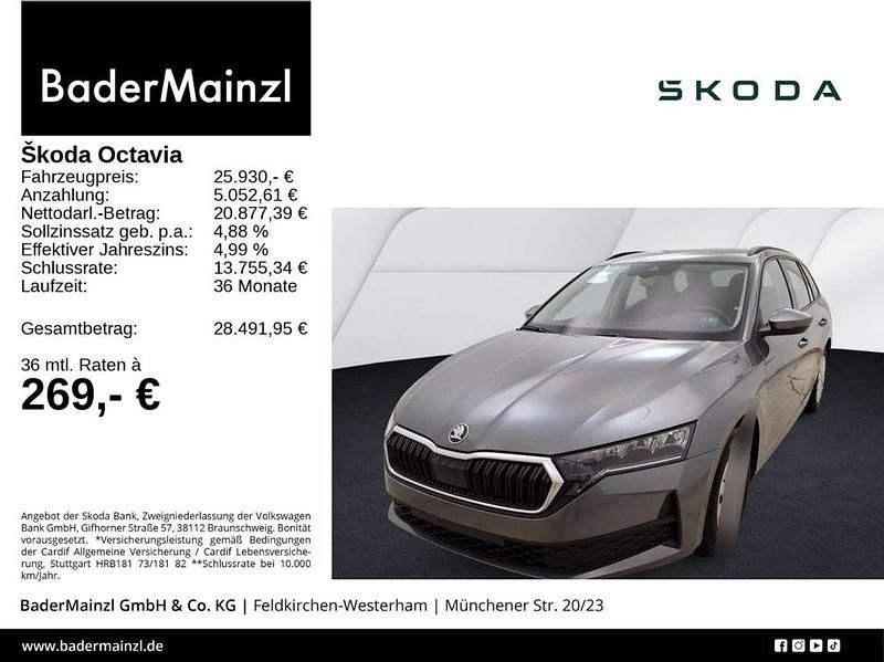 Graphitegrau metallic Gebraucht 2025 Skoda Octavia Essence Kombi | 25.930 € (Superpreis) - Bild 1/3