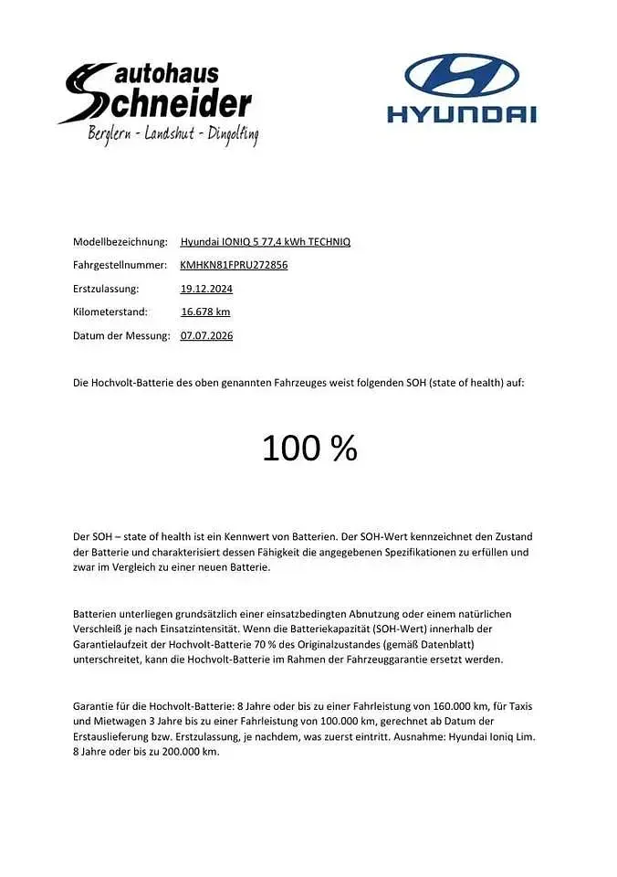 Gebraucht Hyundai Ioniq 5 Techniq 239 kW (325 PS) 2024 Digital teal SUV
