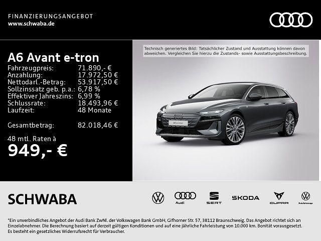 Grau Gebraucht 2025 Audi A6 e-tron Performance Kombi | 71.890 € (Superpreis) - Bild 1/4