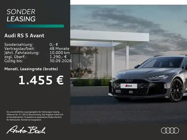 Neu Audi RS5 Sport 639 PS (469 kW) 2026 Plateaugrau metallic Kombi