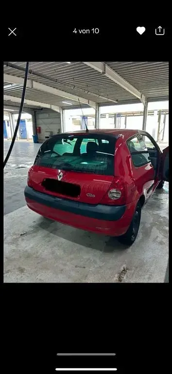 Gebraucht Renault Clio II 58 PS (42 kW) 2003 Rot Limousine
