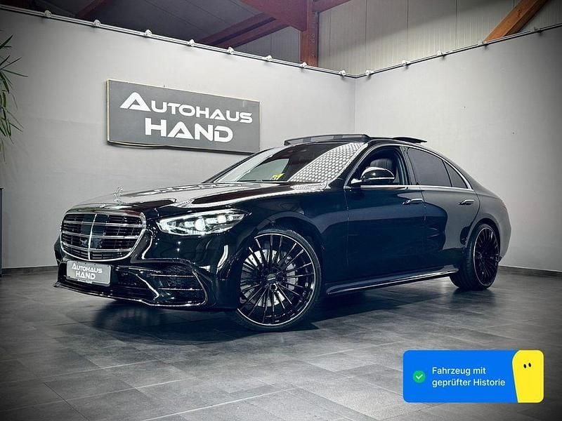 Schwarz Gebraucht 2024 Mercedes S450 AMG line Limousine | 103.550 € (Superpreis) - Bild 1/4