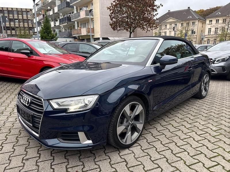 Blau Gebraucht 2017 Audi A3 Cabriolet S-Line Cabrio | 16.990 € (Guter Preis) - Bild 1/4