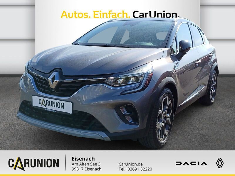 Zweifarbig: stahlgr (grau) Gebraucht 2021 Renault Captur Intens SUV | 16.980 € (Fairer Preis) - Bild 1/4