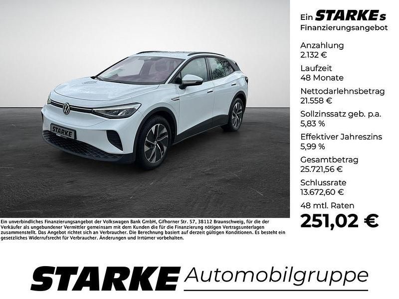 Weiß (gletscherweiß metallic) Gebraucht 2022 VW ID.4 Pure SUV | 23.690 € (Guter Preis) - Bild 1/4