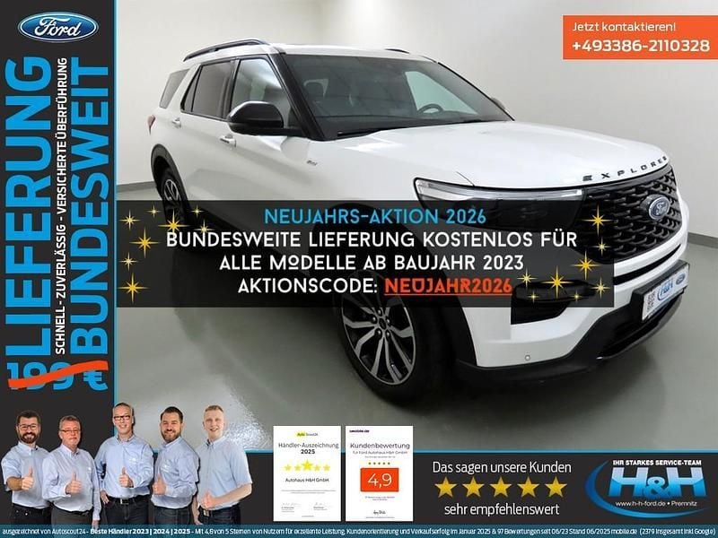 Starweiß Gebraucht 2024 Ford Explorer ST-Line SUV | 58.979 € (Guter Preis) - Bild 1/4
