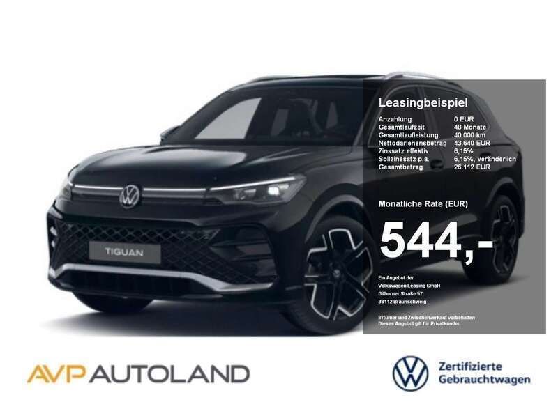 Deep black perleffekt Gebraucht 2024 VW Tiguan R-line SUV | 43.640 € (Teuer) - Bild 1/4