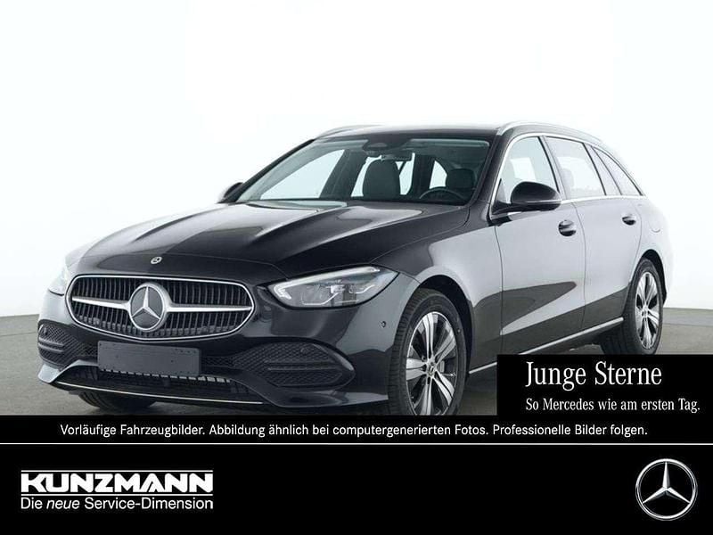 Obsidianschwarz metallic Gebraucht 2024 Mercedes C300e Avantgarde Kombi | 40.590 € (Superpreis) - Bild 1/4