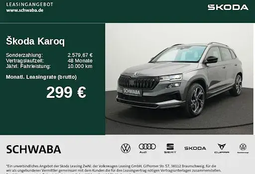 Gebraucht Skoda Karoq SportLine 190 PS (139 kW) 2024 Grau SUV
