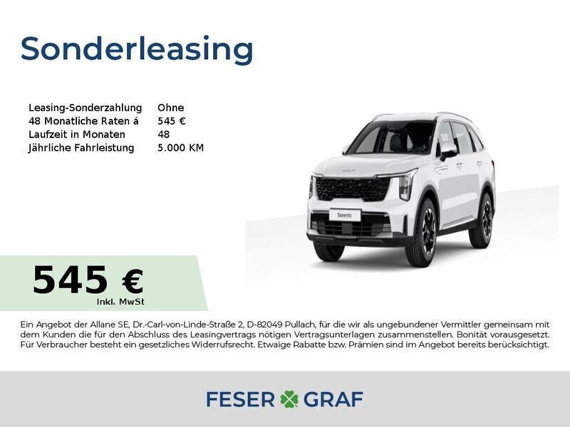 Weiß Neu 2025 Kia Sorento Vision SUV | 50.450 € (Fairer Preis) - Bild 1/4