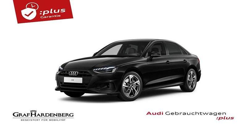 Mythosschwarz metallic Gebraucht 2025 Audi A4 Advanced Plus Limousine | 38.930 € (Fairer Preis) - Bild 1/3