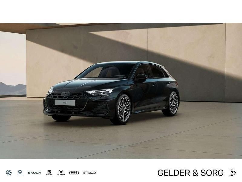 Mythosschwarz metallic Neu 2025 Audi A3 S-Line Limousine | 52.990 € - Bild 1/4