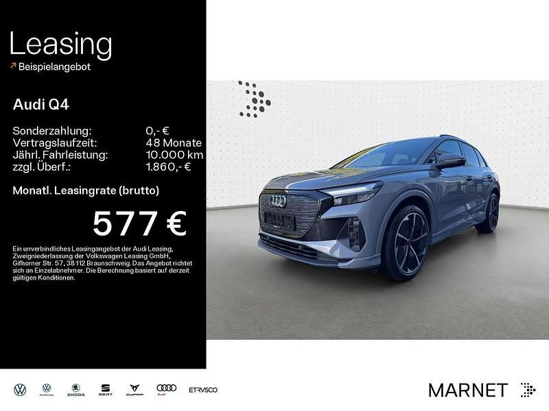 Schwarz Neu 2025 Audi Q4 e-tron Ambiente SUV | 57.990 € (Etwas zu teuer) - Bild 1/4