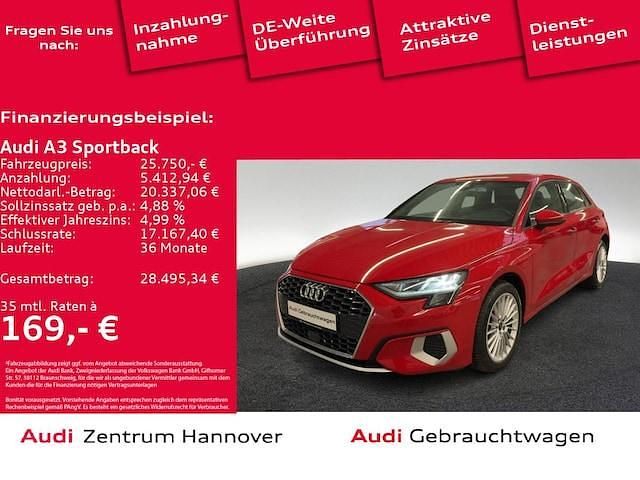 Gebraucht Audi A3 Sportback e-tron Advanced Plus 204 PS (150 kW) 2023 Tangorot metallic Kleinwagen