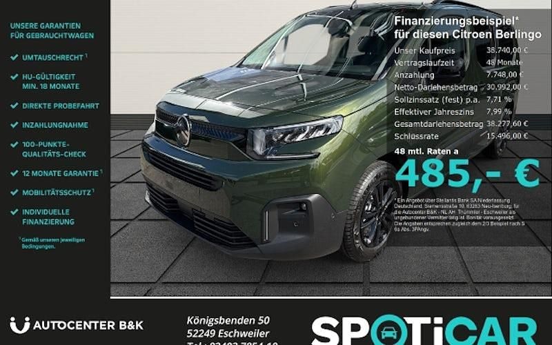 Grün Neu 2025 Citroën Berlingo Van / Kleinbus | 38.740 € - Bild 1/4