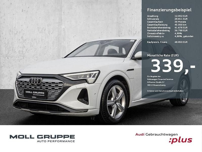 Gletscherweiß metallic Gebraucht 2023 Audi Q8 e-tron Advanced SUV | 48.850 € (Fairer Preis) - Bild 1/4