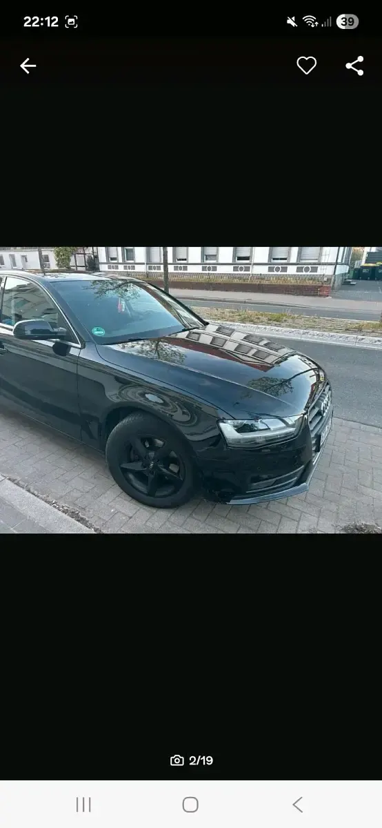 Gebraucht Audi A4 125 PS (91 kW) 2012 Schwarz Limousine