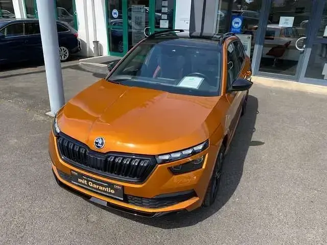 Gebraucht Skoda Kamiq Monte Carlo 110 PS (80 kW) 2022 Phönixorange  metallic (metallic) SUV