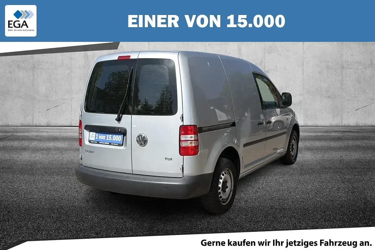 Gebraucht VW Caddy 75 PS (55 kW) 2014 Silber metallic Van / Kleinbus