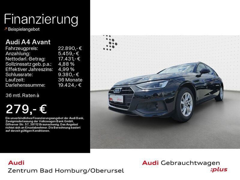 Schwarz Gebraucht 2021 Audi A4 Design Kombi | 22.890 € (Fairer Preis) - Bild 1/4