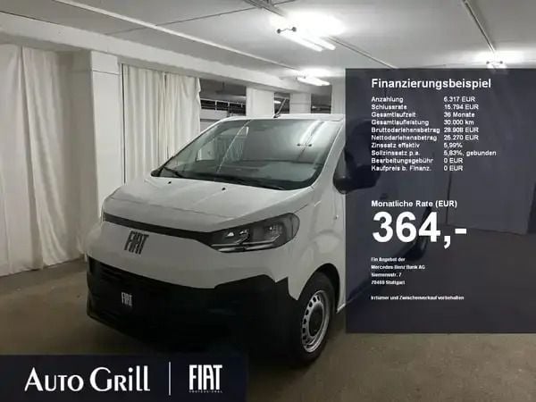 Weiss gelato weiss Neu 2025 Fiat Scudo Van / Kleinbus | 30.798 € (Guter Preis) - Bild 1/4