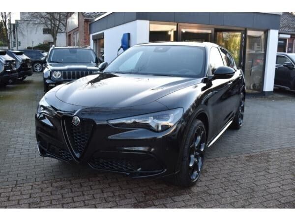 Schwarz (colore esterno (nero vulcano, metallic)) Neu 2025 Alfa Romeo Stelvio Veloce SUV | 64.960 € (Etwas zu teuer) - Bild 1/4