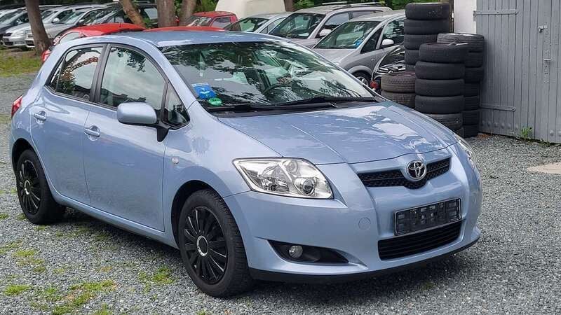 Light blue mica metallic Gebraucht 2008 Toyota Auris Team Kleinwagen | 5.200 € (Fairer Preis) - Bild 1/4