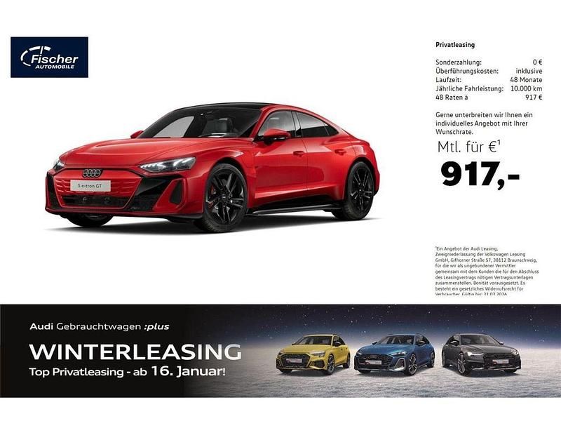 Rot Gebraucht 2024 Audi e-tron GT quattro Sport Limousine | 97.980 € (Fairer Preis) - Bild 1/4