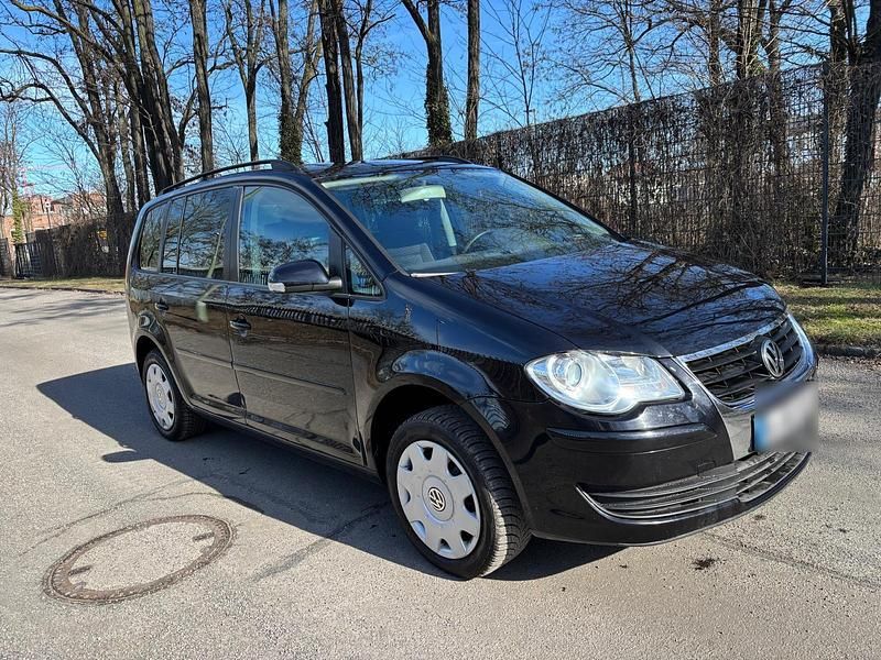 Gebraucht VW Touran 100 PS (73 kW) 2007 Schwarz Van / Kleinbus