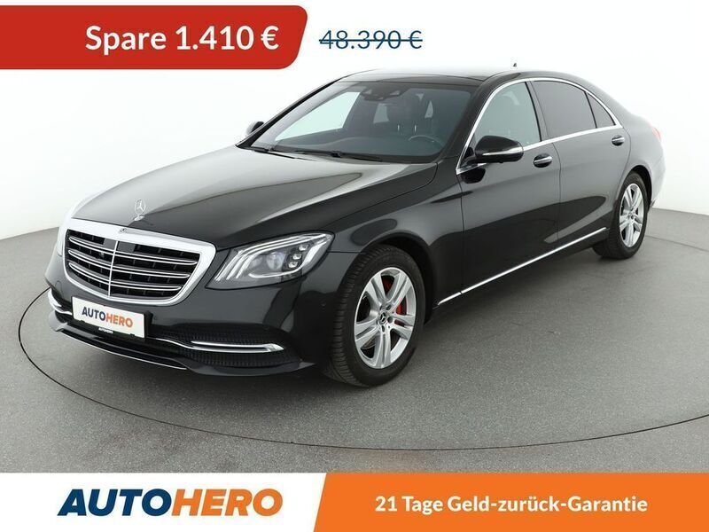Obsidianschwarz Gebraucht 2019 Mercedes S350 Limousine | 46.980 € - Bild 1/3
