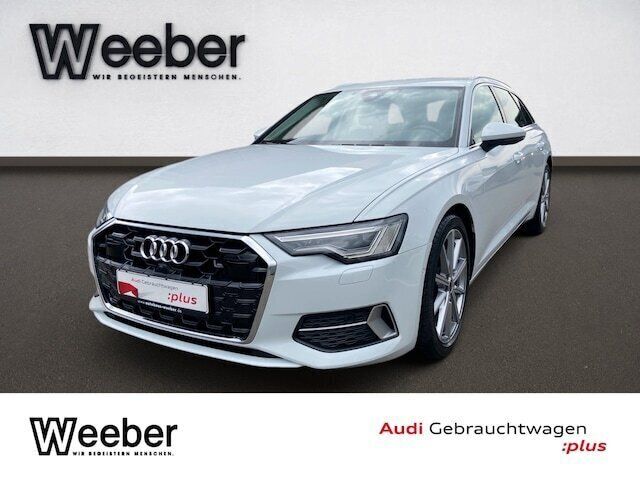 Gletscherweiß metallic Gebraucht 2024 Audi A6 Advanced Plus Kombi | 49.790 € - Bild 1/4