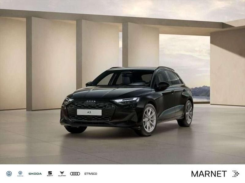 Mythosschwarz metallic Neu 2025 Audi A3 Advanced Limousine | 43.440 € - Bild 1/3