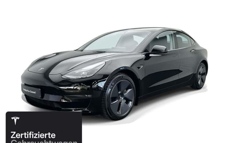 Schwarz Gebraucht 2021 Tesla Model 3 Long Range RWD Limousine | 27.200 € (Etwas zu teuer) - Bild 1/4