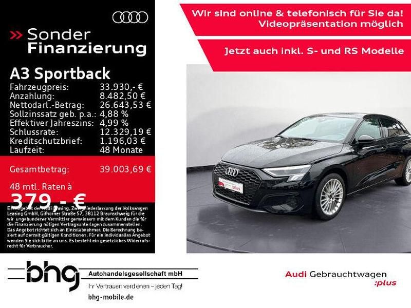 Schwarz Gebraucht 2024 Audi A3 Advanced Plus Limousine | 33.930 € (Etwas zu teuer) - Bild 1/4