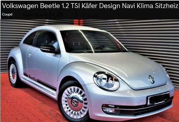 Silber Gebraucht 2014 VW Beetle Design Coupé | 10.200 € (Fairer Preis) - Bild 1/4